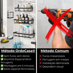 Kit Banho Japandi Premium (6 Peças) - Instalação Sem Furos