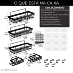 Kit Banho Japandi Premium (6 Peças) - Instalação Sem Furos